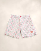 The Flamingo Sunrise Hybrid Swim Shorts (T1D Pump Pocket Version) — view 2 | Palmr Style