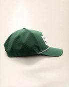 Green 561 hat with palm design, water-resistant and stylish for Florida heat