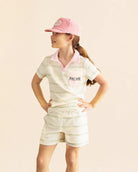 The Cabana Green Stripe Girl's Top: girls top | Palmr Style