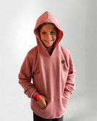 Palmr Style Kids Hyper Hoodie Mauve Soft Long Sleeve Palm Tree Resort wear Self-Care