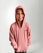 Palmr Style Kids Hyper Hoodie Mauve Soft Long Sleeve Palm Tree Resort wear Self-Care