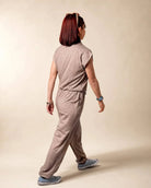 The Mocha Zip Jumpsuit — view 4 | Palmr Style