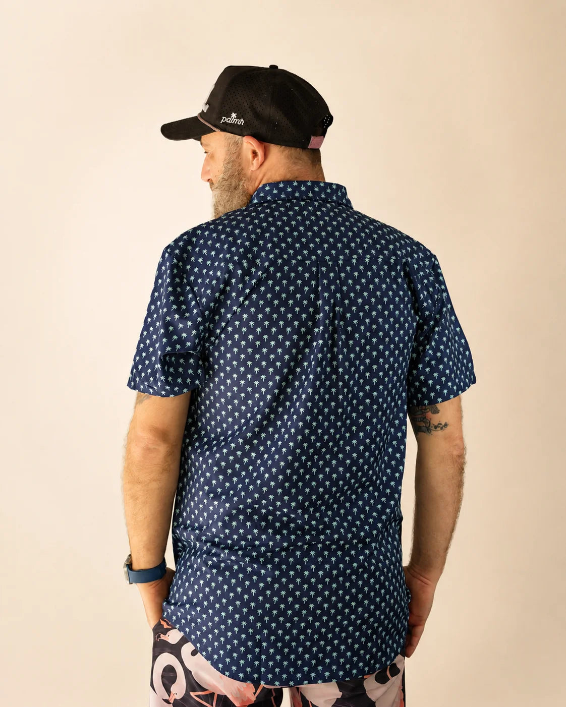 The Indigo Palm Button Up — view 4 | Palmr Style
