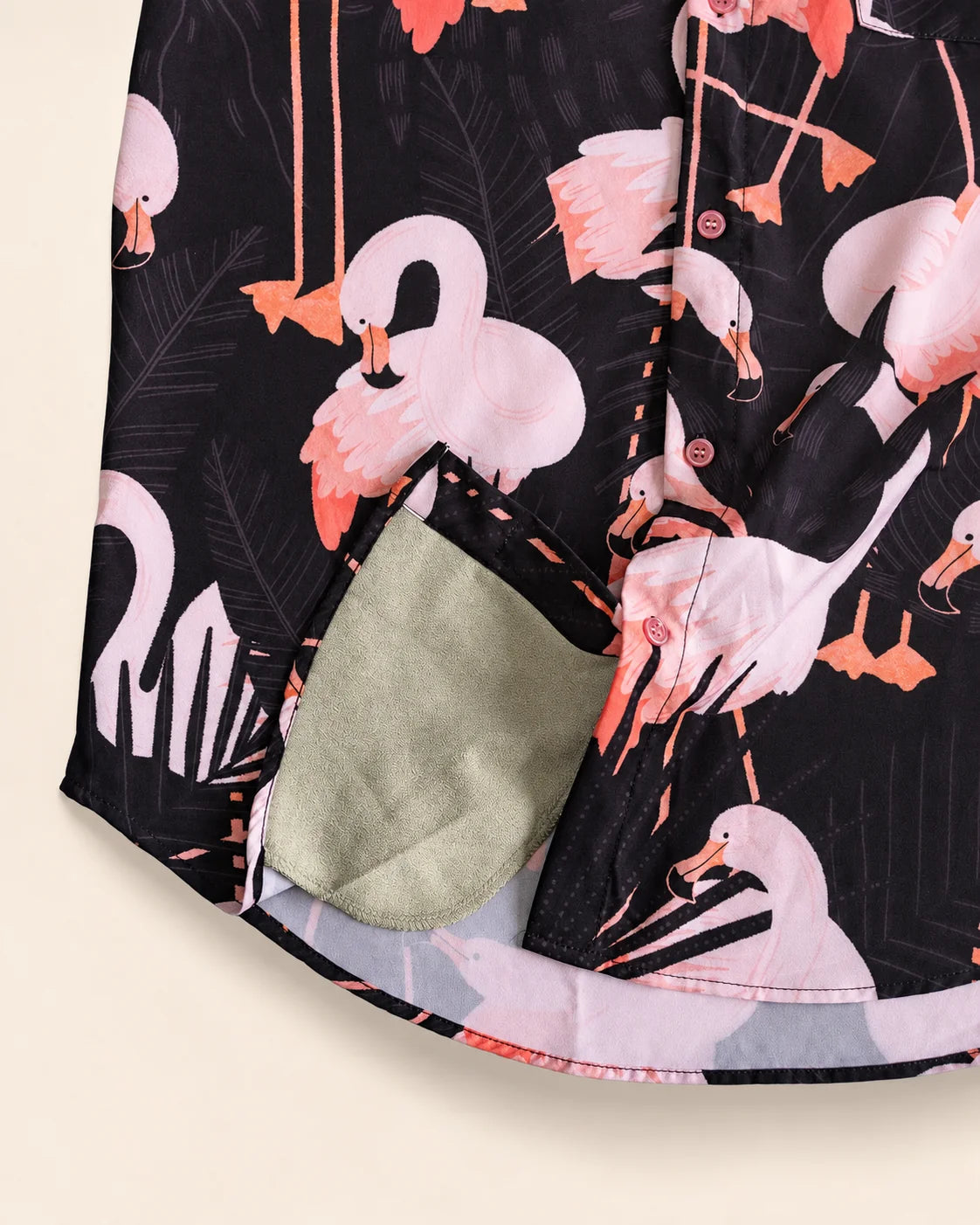 The Night Flamingo Button Up — view 7 | Palmr Style