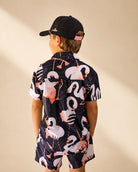 The Night Flamingo Kids Button Up — view 3 | Palmr Style