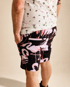 The Night Flamingo Hybrid Swim Shorts — view 8 | Palmr Style