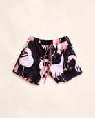 The Night Flamingo Kids Hybrid Swim Shorts — view 2 | Palmr Style