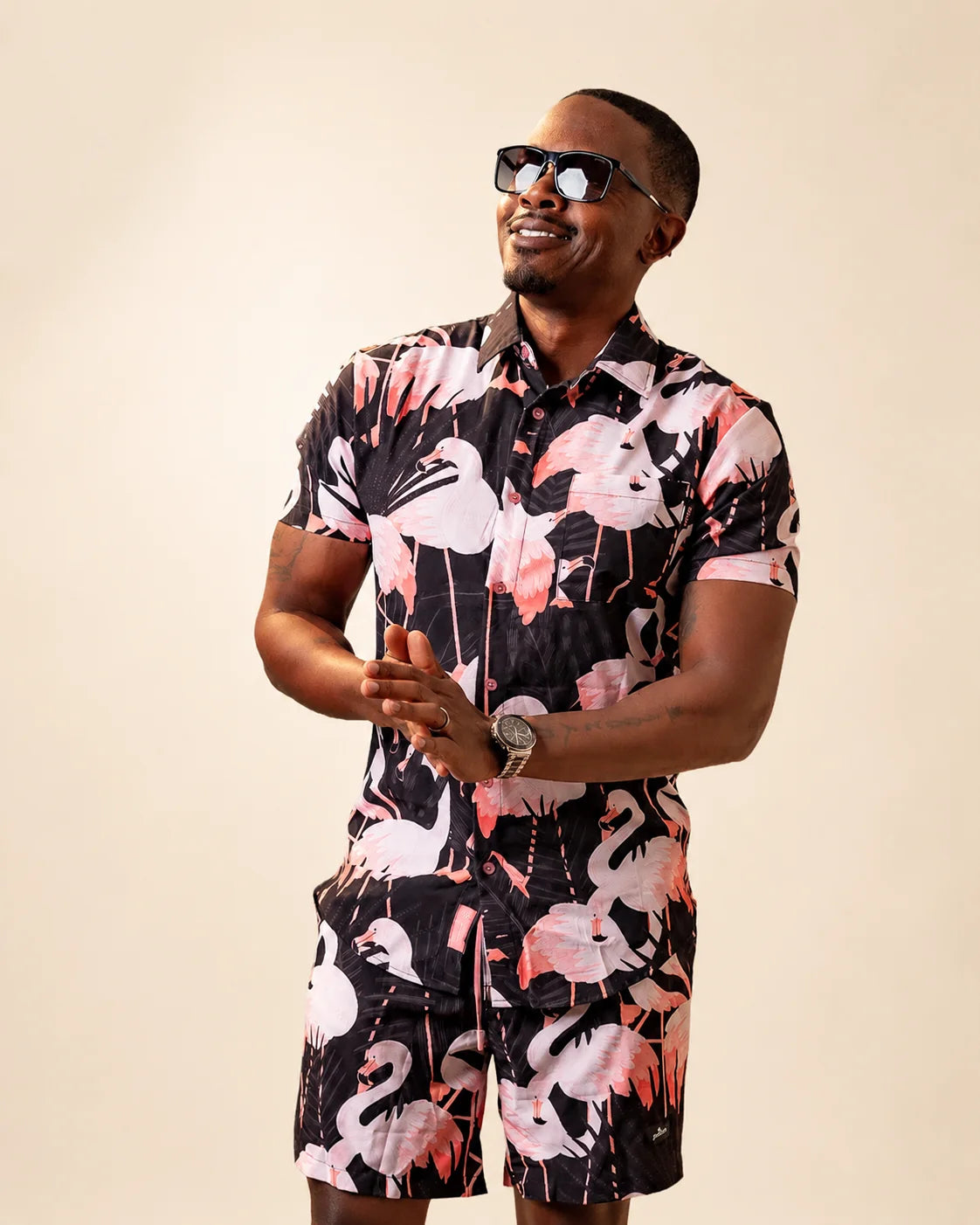 The Night Flamingo Button Up: mens button up | Palmr Style