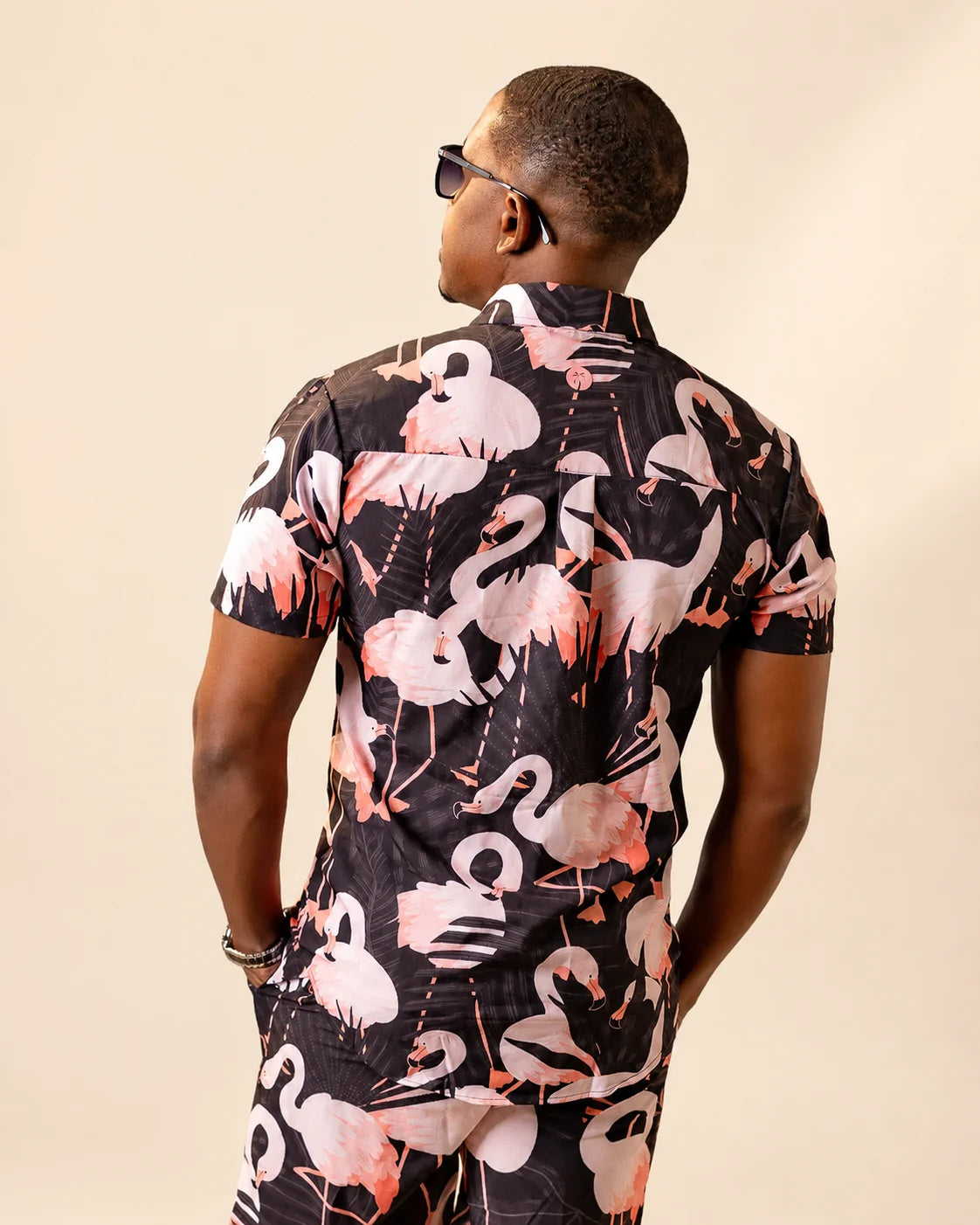 The Night Flamingo Button Up — view 6 | Palmr Style