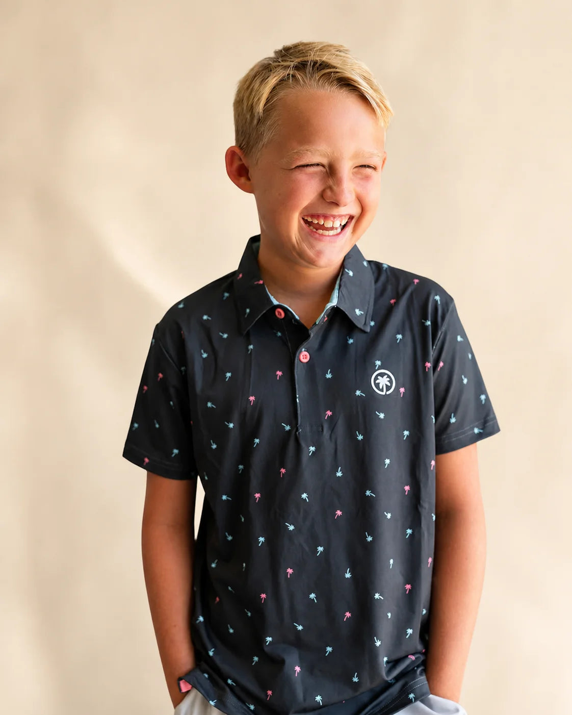 The Palm Icon Night Kids Polo — view 4 | Palmr Style