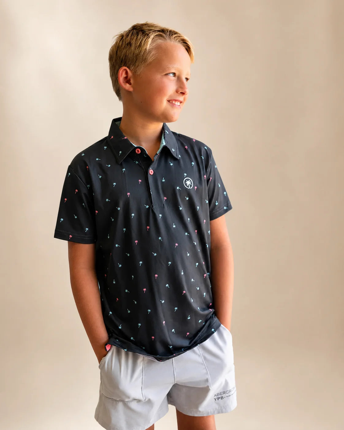 The Palm Icon Night Kids Polo — view 7 | Palmr Style