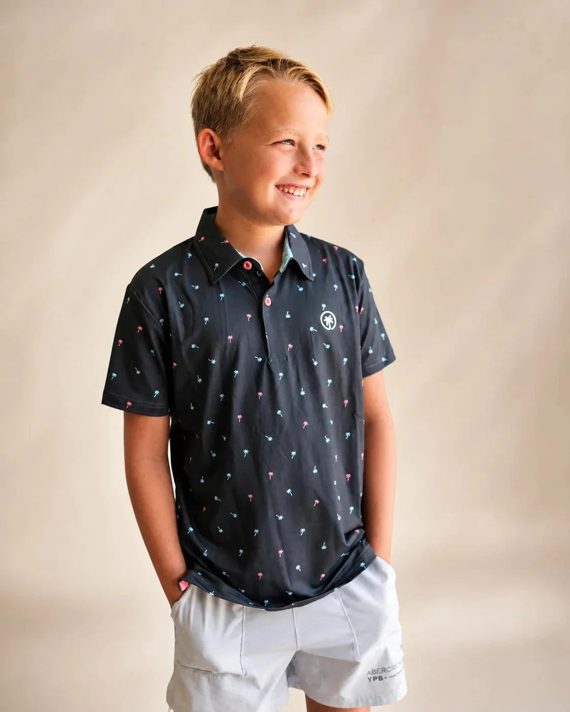 The Palm Icon Night Kids Polo — view 8 | Palmr Style
