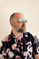 The Beachcomber Keyhole Sunglasses (Green) — view 3 | Palmr Style