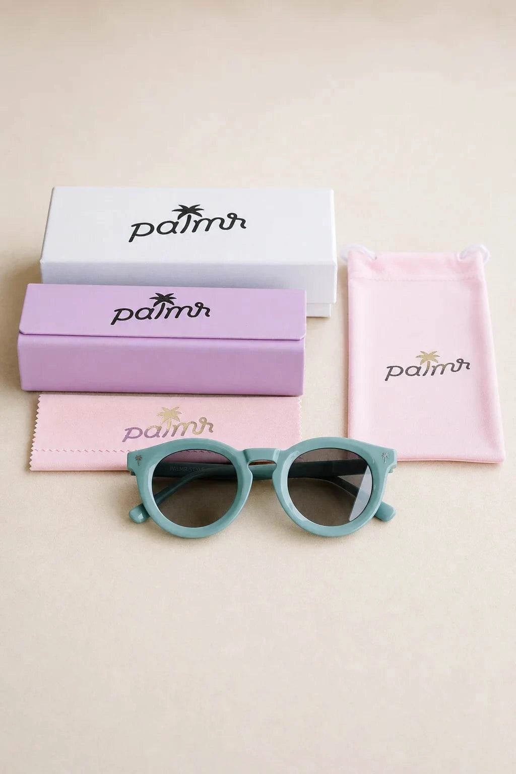 The Beachcomber Keyhole Sunglasses (Green) — view 4 | Palmr Style