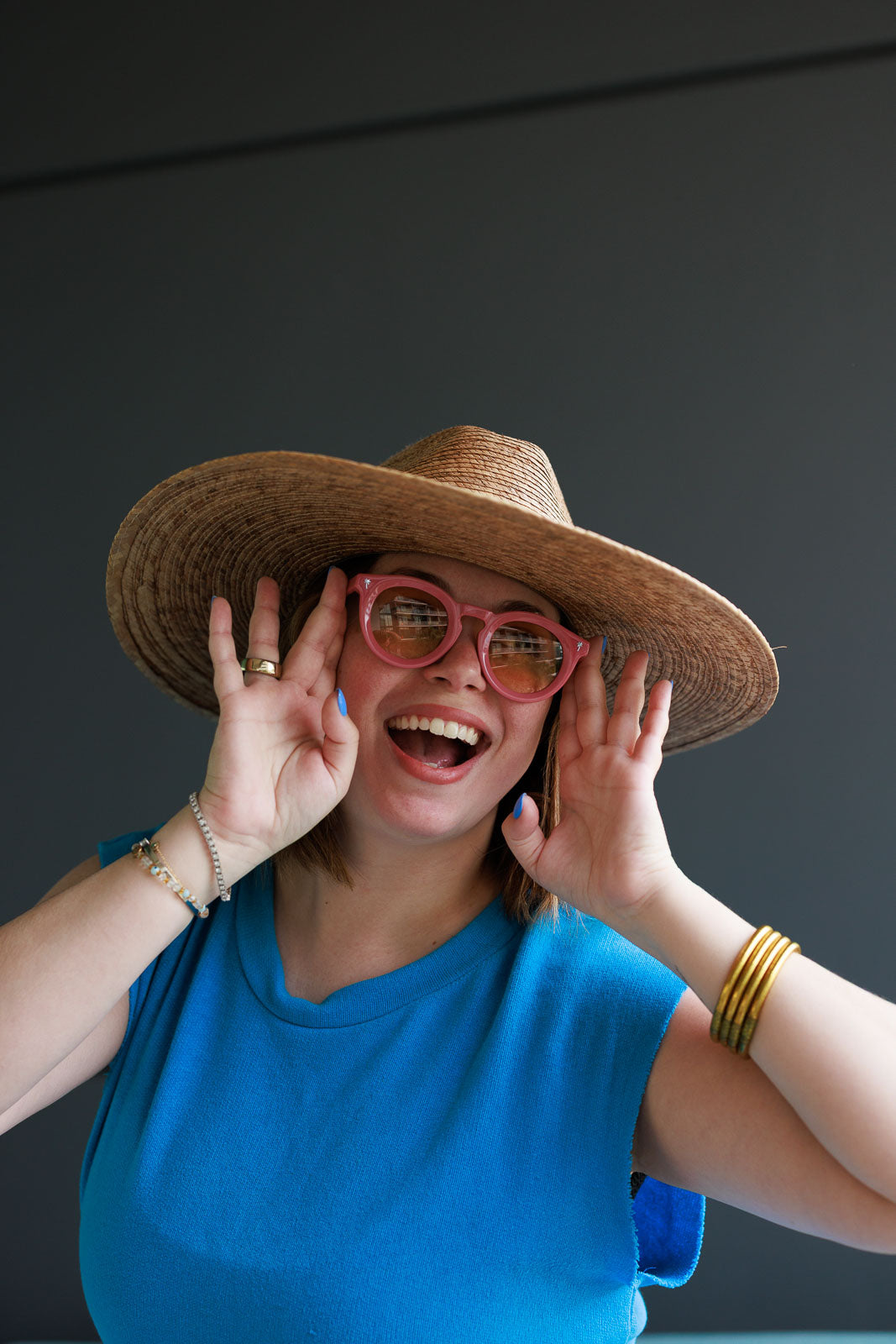 Palmr Style Beachcomber keyhole pink sunglasses Resort Wear Selfcare T1D