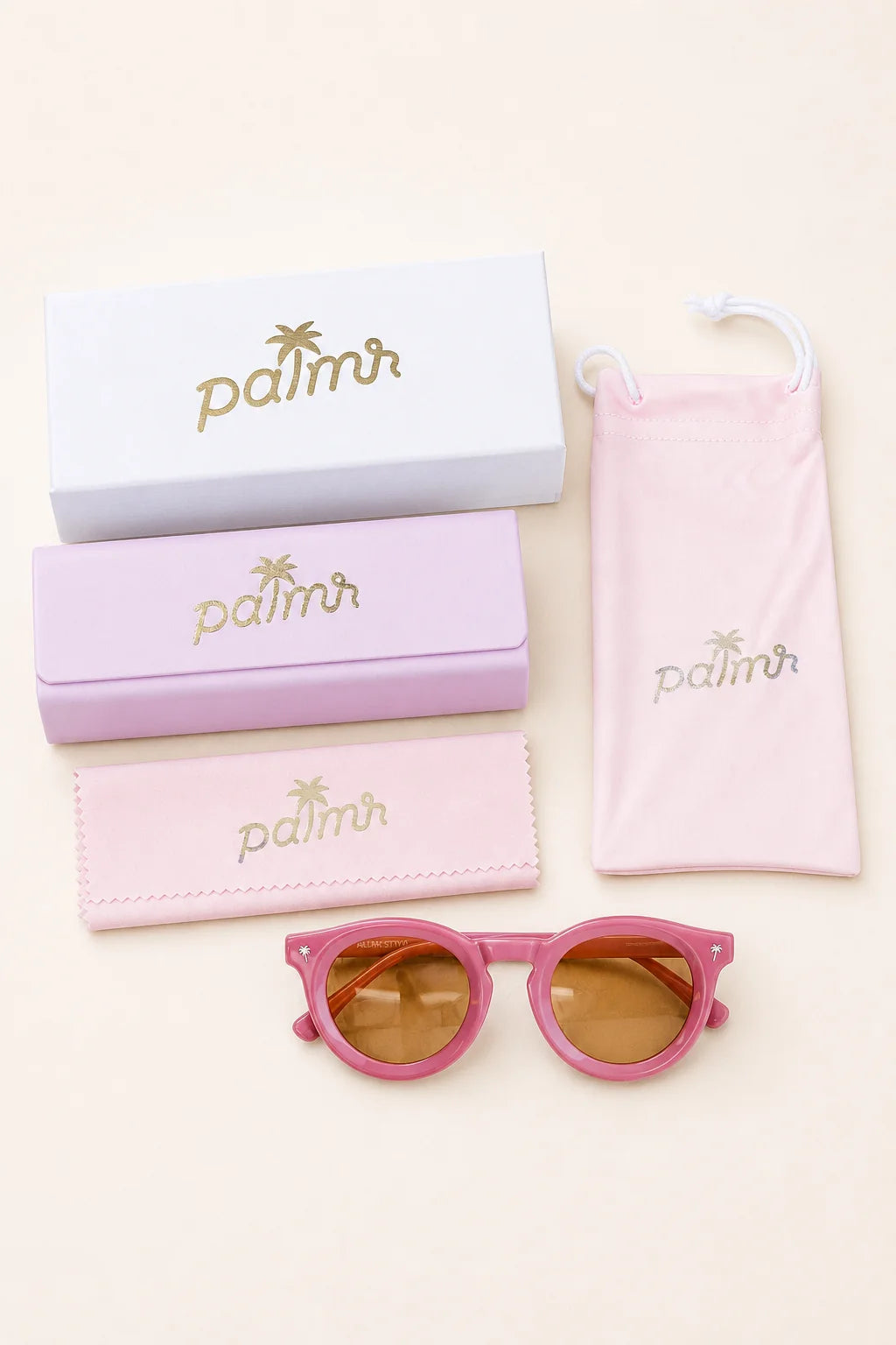The Beachcomber Keyhole Sunglasses (Pink) — view 7 | Palmr Style