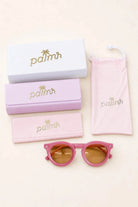 The Beachcomber Keyhole Sunglasses (Pink) — view 7 | Palmr Style