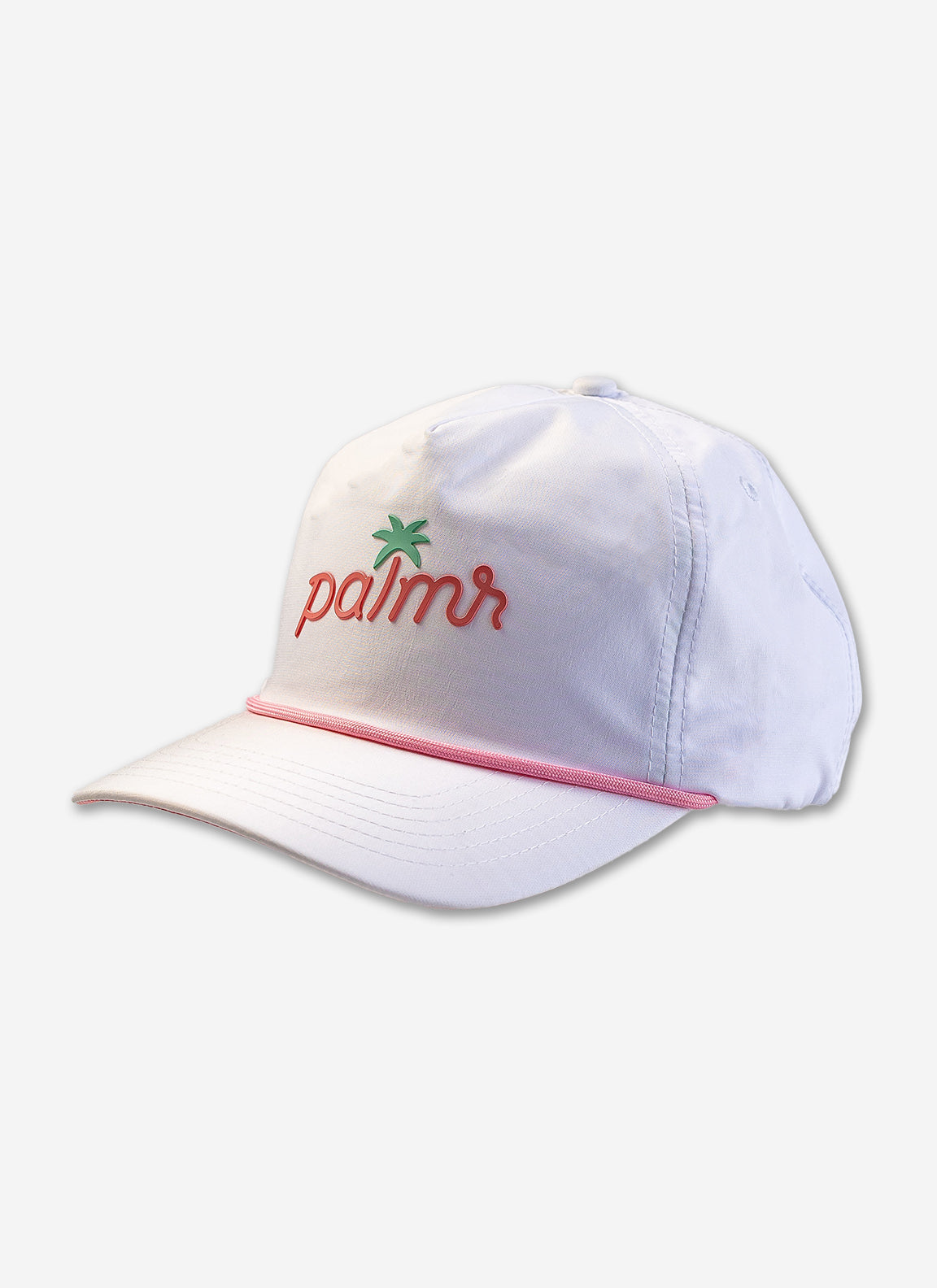 Palmr Style Easy Breezy White Nylon Rope hat palm tree snapback resort wear self-care