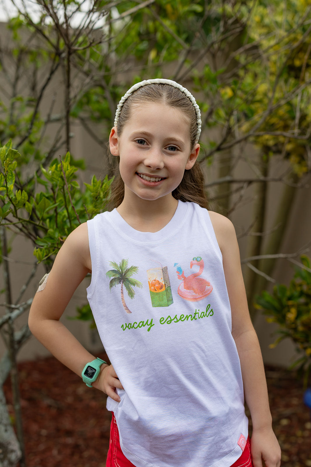 Palmr Style Girls Vacay Essentials Tank Palm Tree Resort Wear Selfcare T1D