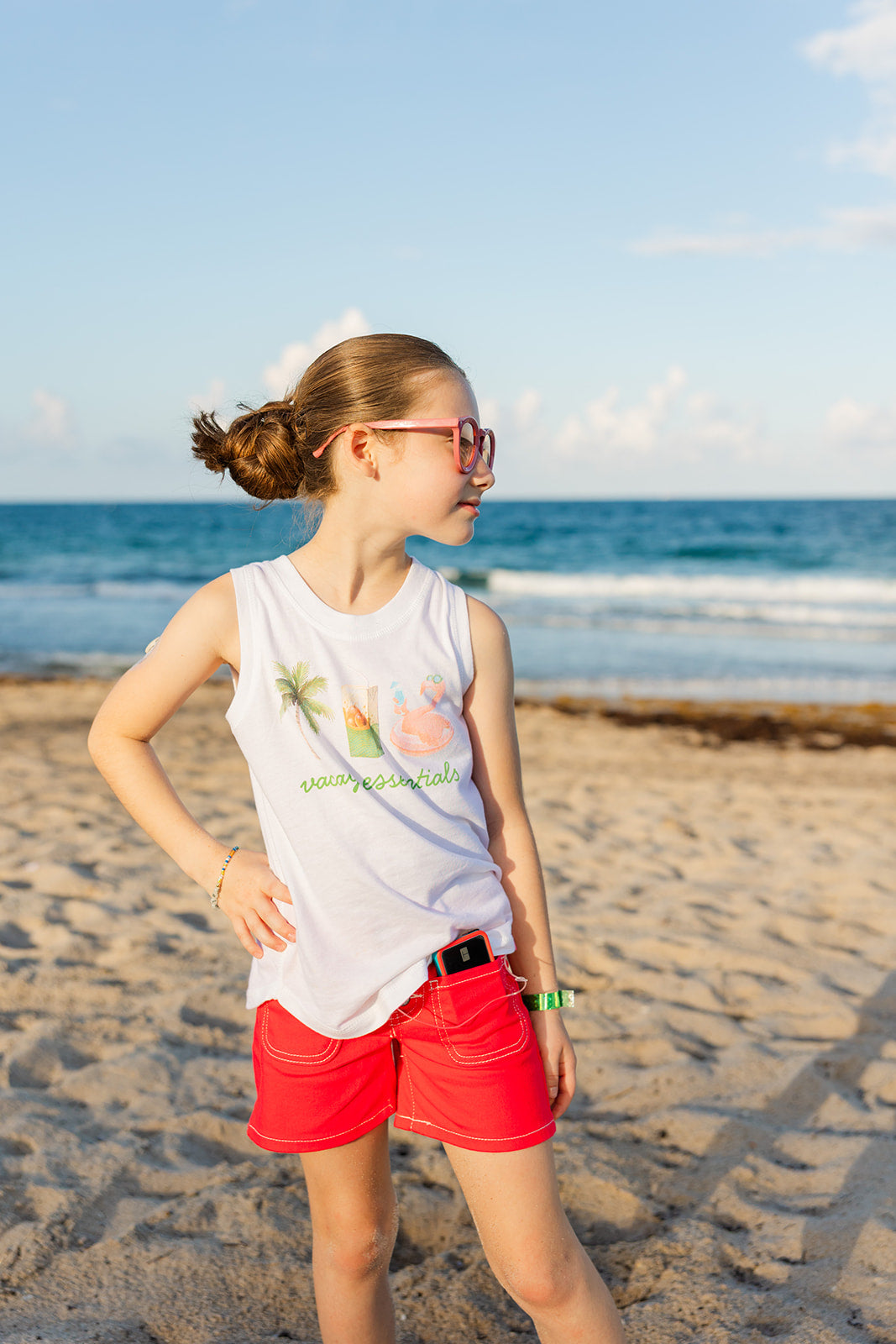 Palmr Style Girls Vacay Essentials Tank Palm Tree Resort Wear Selfcare T1D