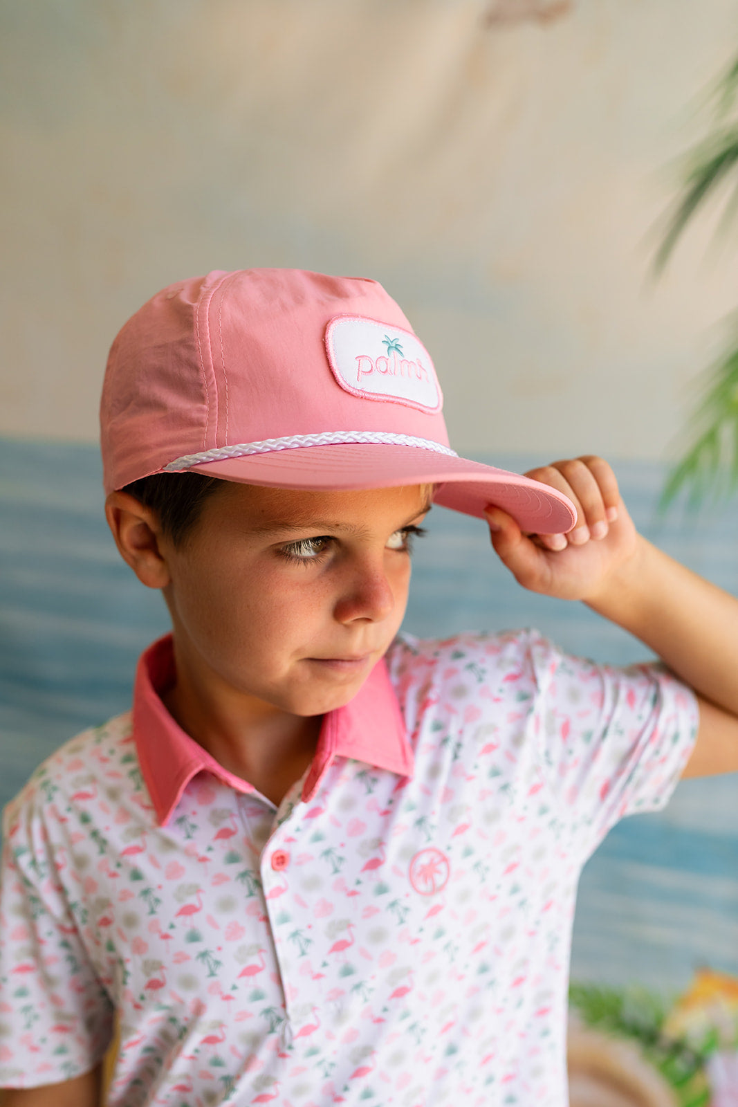 The Kids Blush Rope Hat Stylish Water Resistant Family Hat Palmr Style