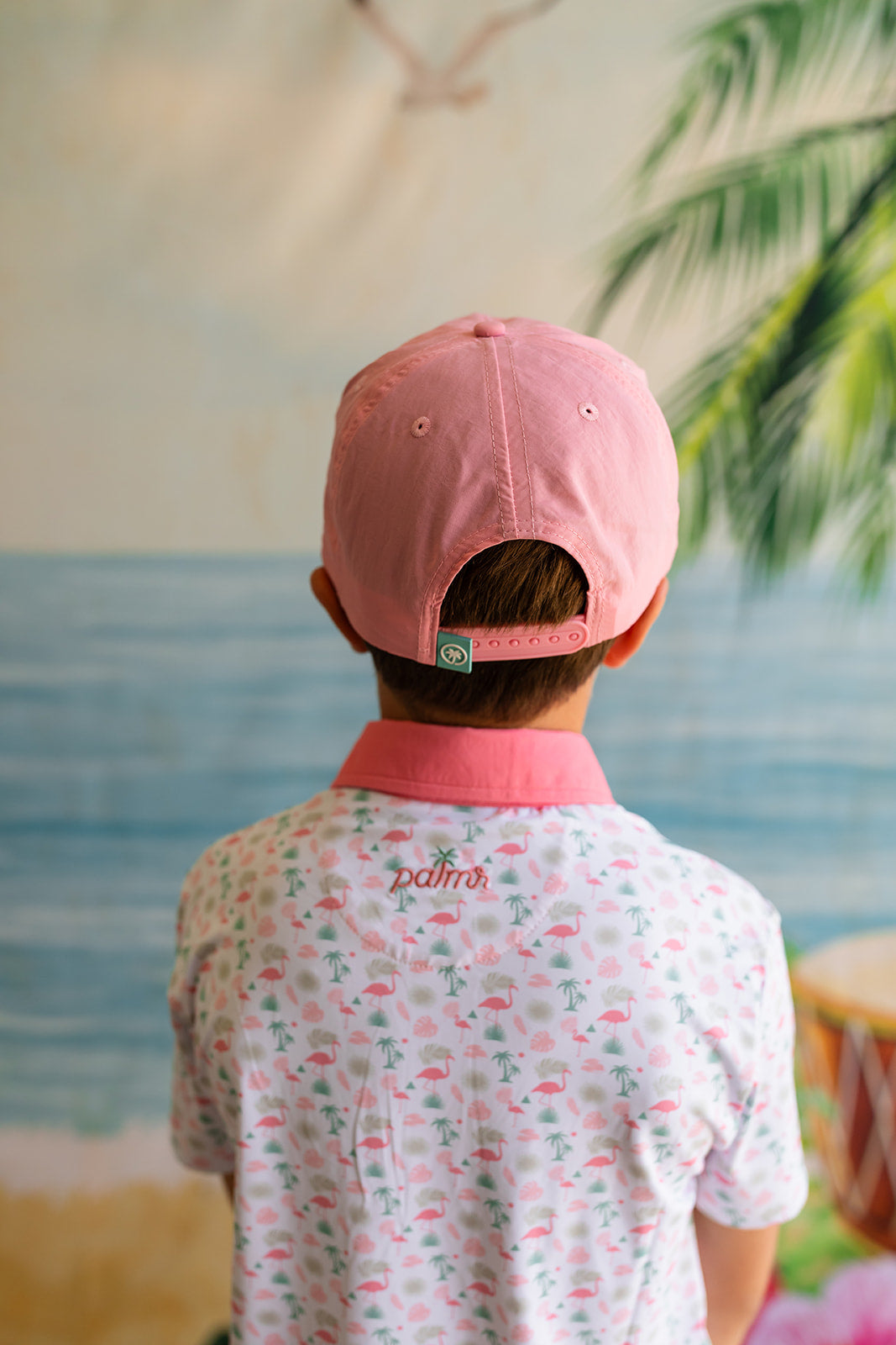 Palmr Style Mens Blush Rope hat pink resort wear self-care