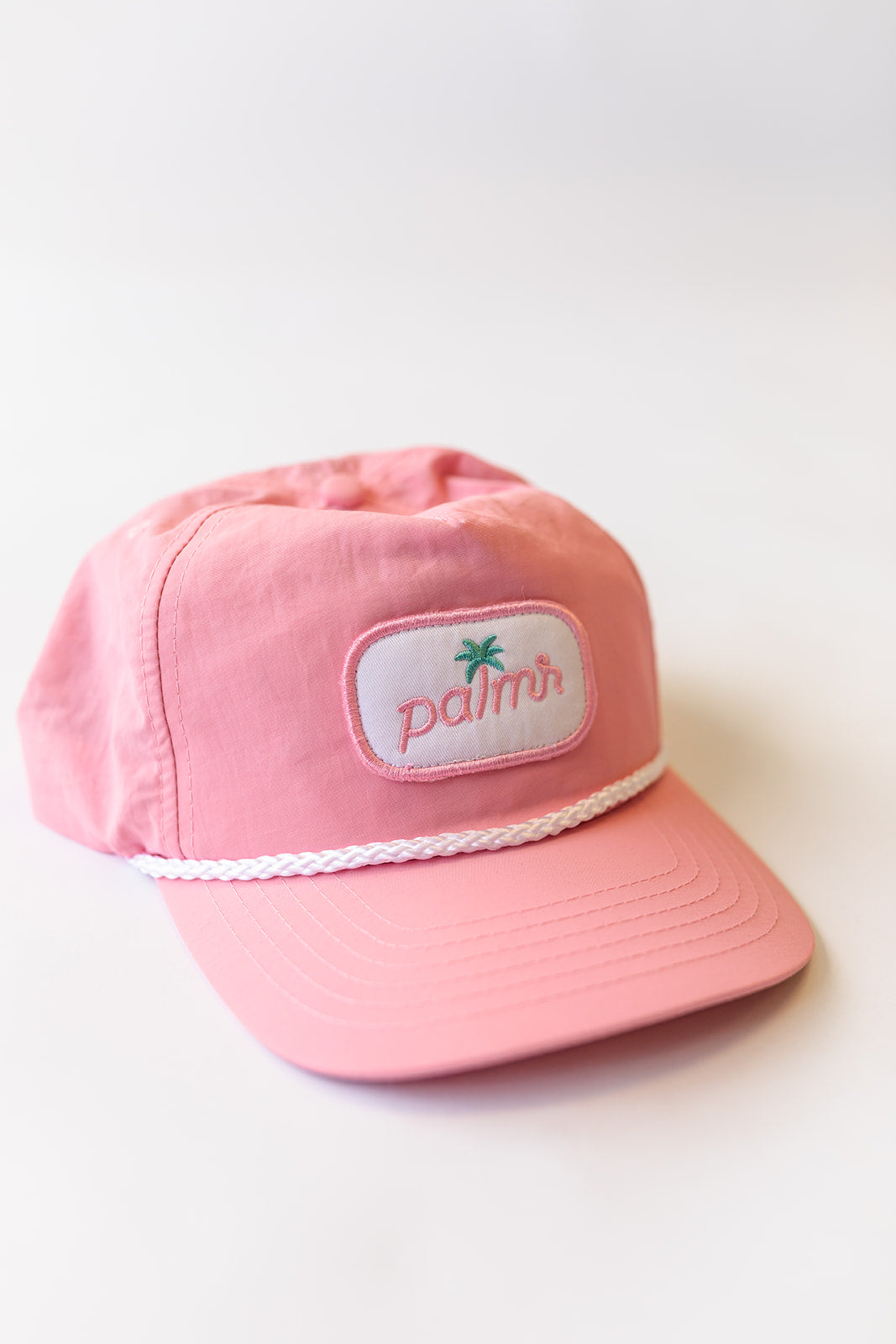 Palmr Style Mens Blush Rope hat pink resort wear self-care