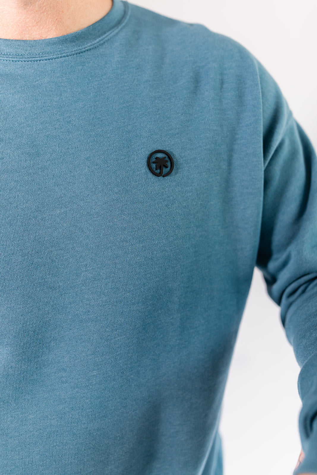 Cloud Embrace Crewneck Sweatshirt Deep Teal - Cozy Comfort