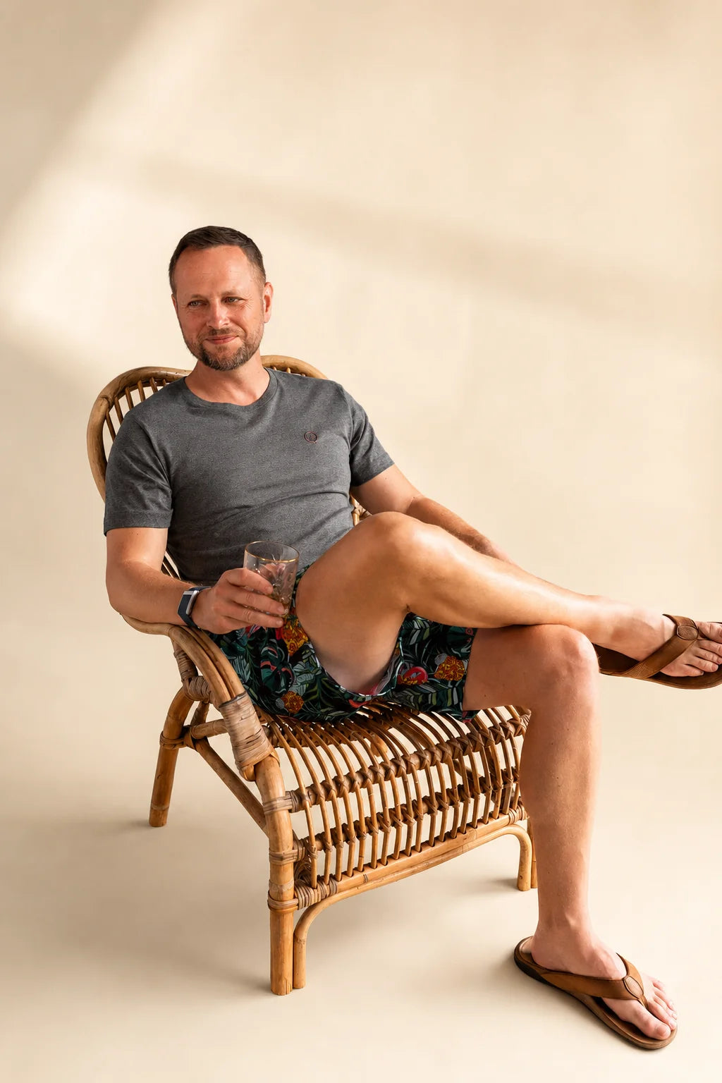 The Juan and Only Signature Tee - Charcoal — view 3 | Palmr Style