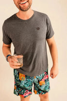 The Juan and Only Signature Tee - Charcoal — view 5 | Palmr Style