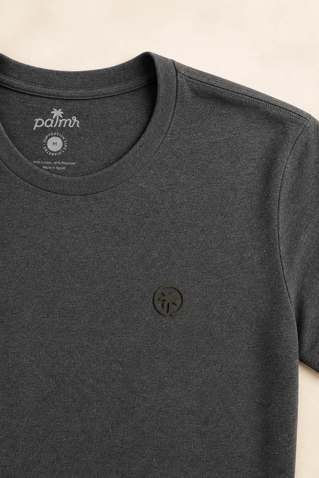 The Juan and Only Signature Tee - Charcoal — view 6 | Palmr Style
