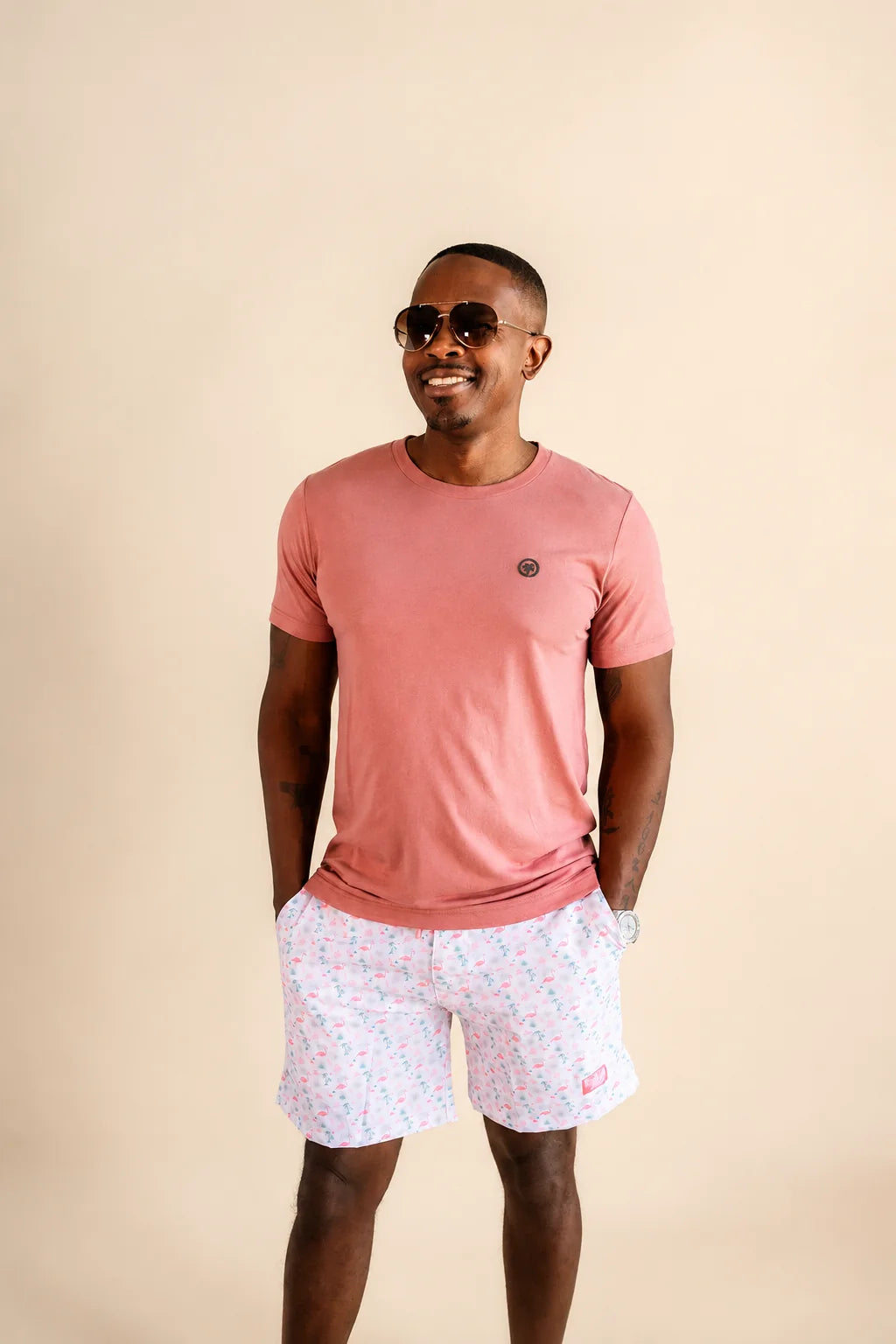 The Juan and Only Signature Tee - Mauve — view 4 | Palmr Style