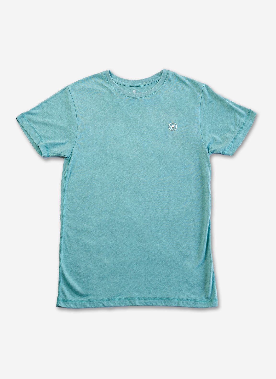 Palmr Style Mens Signature tee Saltwater seagreen vintage Short sleeve Shirt Soft Palm Tree Resort Wear Self-care