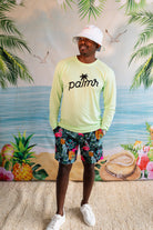 Palmr Style Mens SunVibe Shirt Lime sun water resort wear self-care