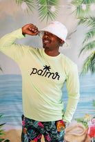 Palmr Style Mens SunVibe Shirt Lime sun water resort wear self-care