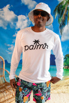 Palmr Style Mens SunVibe Shirt White sun water resort wear self-care