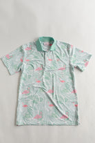 Palmr Style Mens island breeze Polos White Palm Tree Resort Wear Selfcare T1D type1diabetes