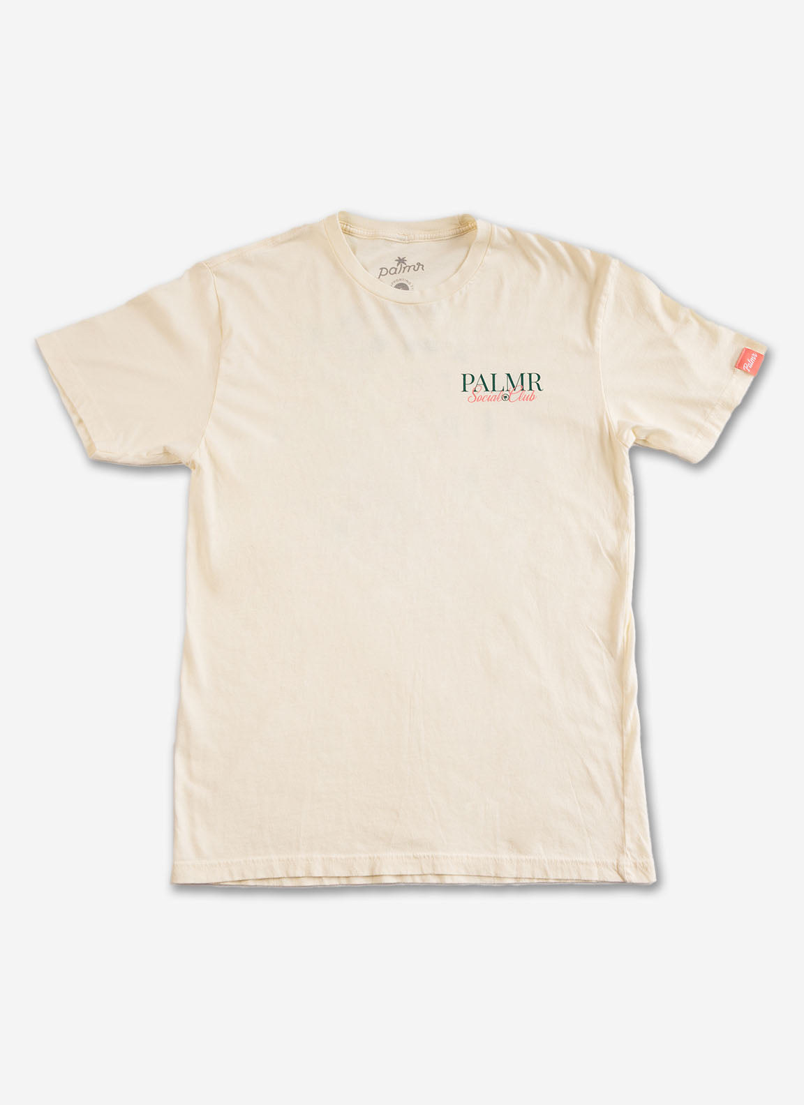 Palmr Style Palmr Socal Club tee Vintage Washed Creme Short sleeve shirt