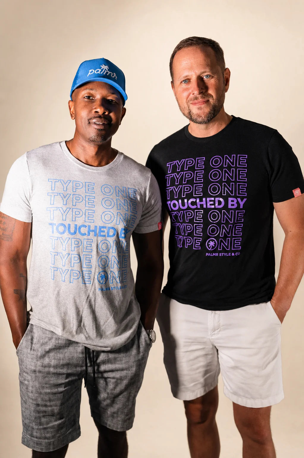 The Support Touched By Type 1 Shirt (Black): T1D-friendly men's shirts | Palmr Style