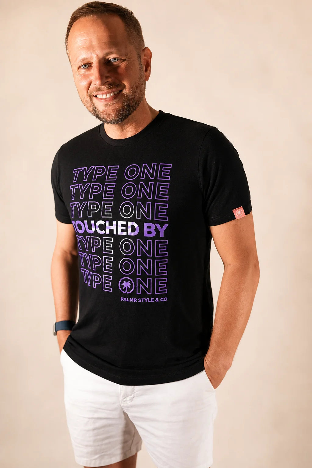 The Support Touched By Type 1 Shirt (Black) — view 5 | Palmr Style