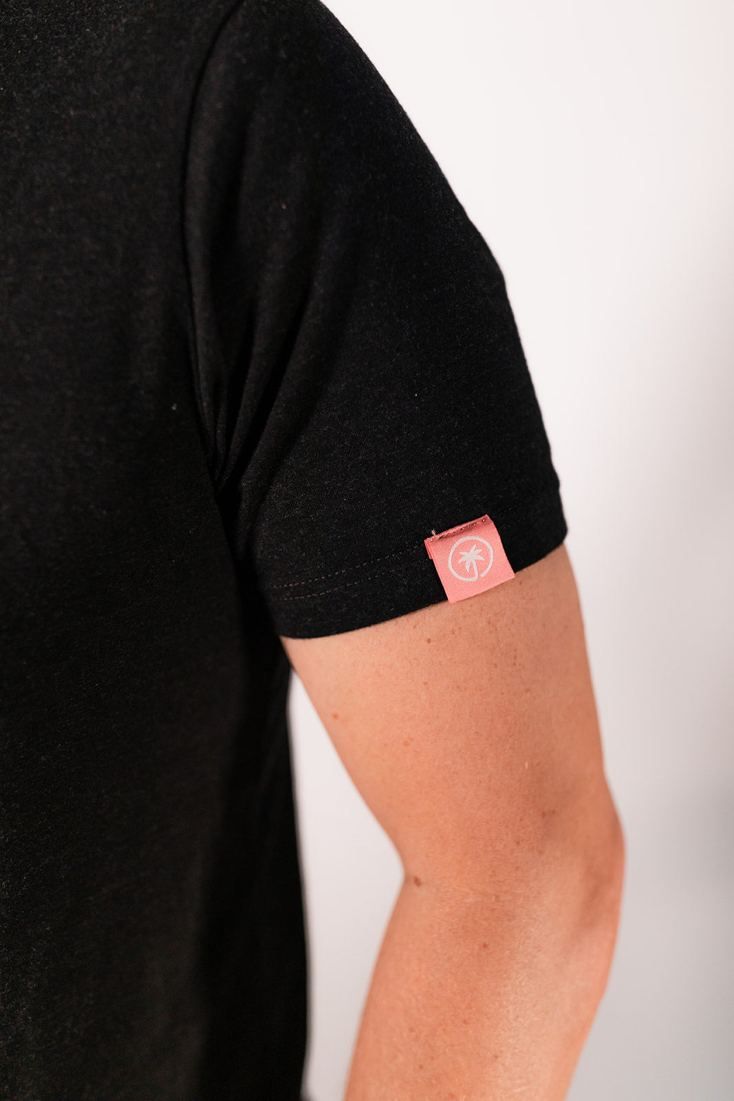 Palmr Style Unisex Touched By Type One Black Tee Supporting T1D Soft Short Sleeve Palm Tree Resort wear Self-Care