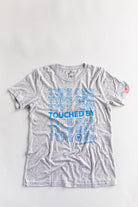 Palmr Style Unisex Touched By Type One White Tee Supporting T1D Soft Short Sleeve Palm Tree Resort wear Self-Care