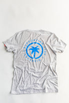 Palmr Style Unisex Touched By Type One White Tee Supporting T1D Soft Short Sleeve Palm Tree Resort wear Self-Care