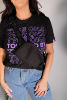 Palmr Style Black Belt Bag T1D Insulin Pump Bag Resort Wear Self-Care