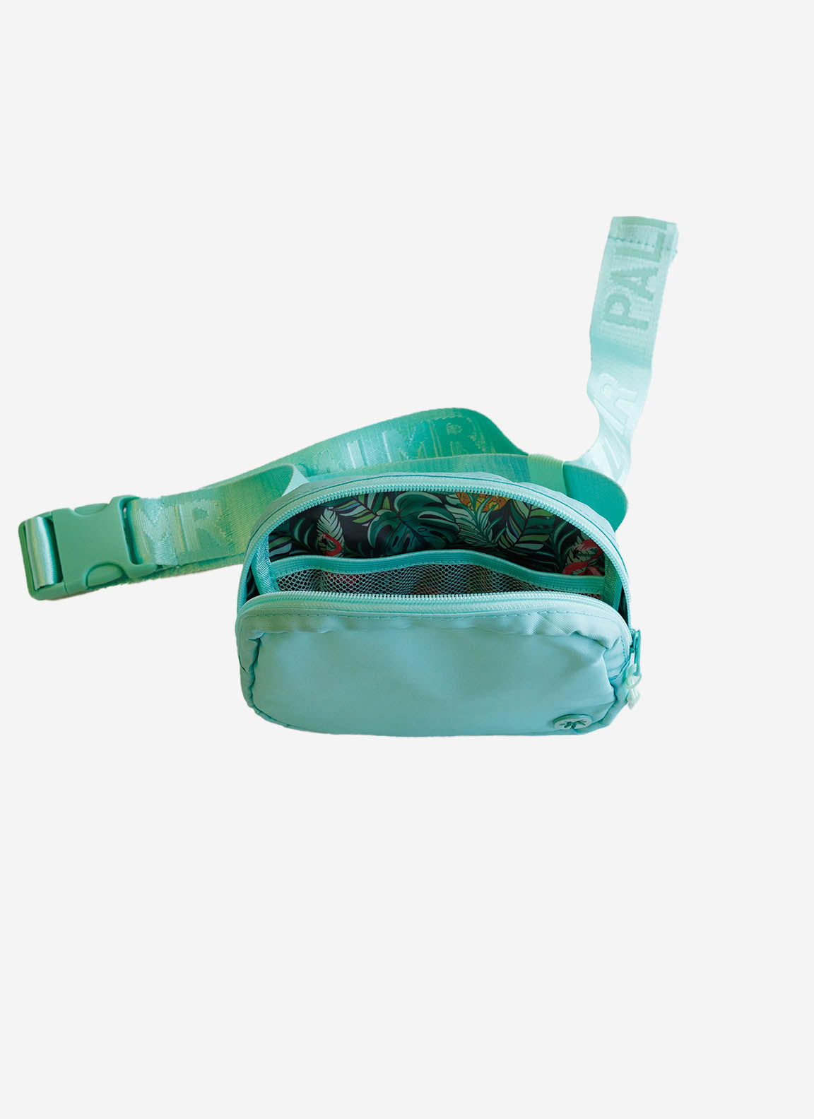 Palmr Style Womens Green Belt Bag Fannypack Palm Tree resort wear selfcare t1d type1diabetes insulinpump