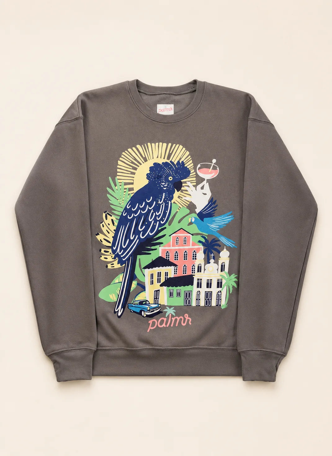 The Marta Vintage Crewneck Sweatshirt — view 6 | Palmr Style