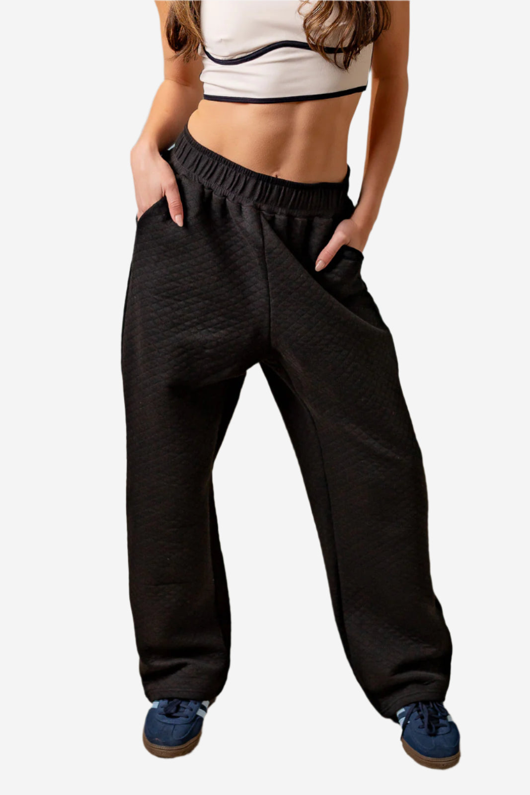 Palmr Style Womens Midnight luxe pants Black Resort Wear Selfcare T1D