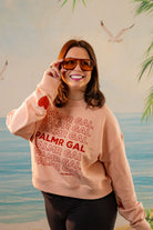 Palmr Style Womens PalmrGal Pink Sweatshirt valentine day Selfcare