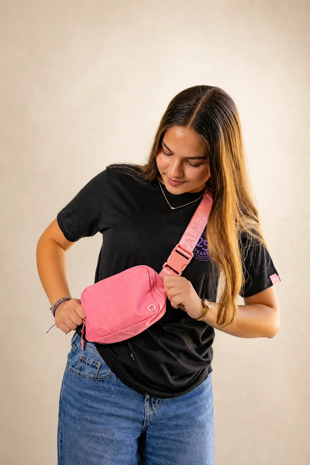The Resilient Belt Bag | Diabetes Bag (Pink) — view 2 | Palmr Style