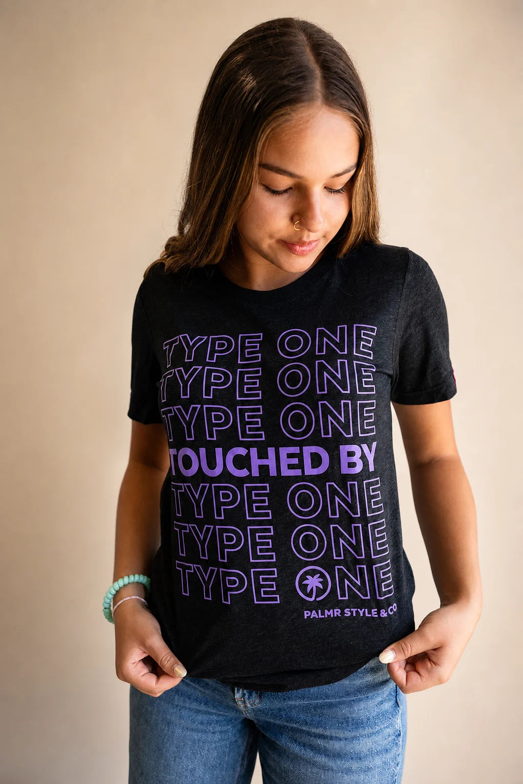 The Support Touched By Type 1 Shirt (Black) — view 11 | Palmr Style
